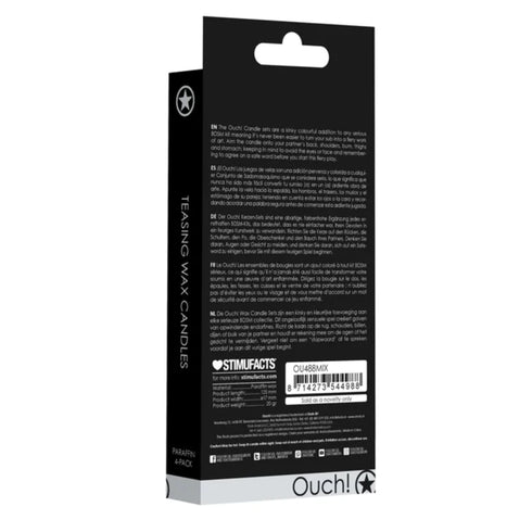 Ouch! Teasing Wax Candles Paraffin 4-Pack